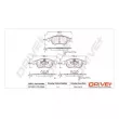 Jeu de 4 plaquettes de frein avant Dr!ve+ DP1010.10.0368 - Visuel 3