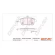 Jeu de 4 plaquettes de frein arrière Dr!ve+ DP1010.10.0390 - Visuel 3