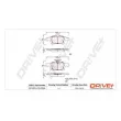 Jeu de 4 plaquettes de frein arrière Dr!ve+ DP1010.10.0394 - Visuel 3