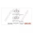 Jeu de 4 plaquettes de frein avant Dr!ve+ DP1010.10.0396 - Visuel 3