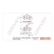 Jeu de 4 plaquettes de frein arrière Dr!ve+ DP1010.10.0404 - Visuel 3