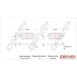 Jeu de 4 plaquettes de frein arrière Dr!ve+ DP1010.10.0508 - Visuel 3