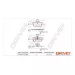 Jeu de 4 plaquettes de frein arrière Dr!ve+ DP1010.10.0532 - Visuel 3
