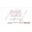 Jeu de 4 plaquettes de frein avant Dr!ve+ DP1010.10.0533 - Visuel 3