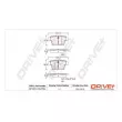 Jeu de 4 plaquettes de frein arrière Dr!ve+ DP1010.10.0754 - Visuel 3