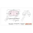 Jeu de 4 plaquettes de frein arrière Dr!ve+ DP1010.10.0760 - Visuel 3