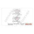 Jeu de 4 plaquettes de frein avant Dr!ve+ DP1010.10.0766 - Visuel 3