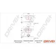 Jeu de 4 plaquettes de frein arrière Dr!ve+ DP1010.10.0768 - Visuel 3