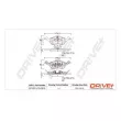 Jeu de 4 plaquettes de frein avant Dr!ve+ DP1010.10.0815 - Visuel 3