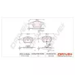 Jeu de 4 plaquettes de frein avant Dr!ve+ DP1010.10.0830 - Visuel 3