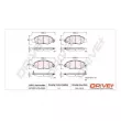 Jeu de 4 plaquettes de frein avant Dr!ve+ DP1010.10.0835 - Visuel 3