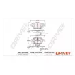 Jeu de 4 plaquettes de frein avant Dr!ve+ DP1010.10.0867 - Visuel 3