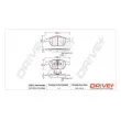 Jeu de 4 plaquettes de frein avant Dr!ve+ DP1010.10.0868 - Visuel 3