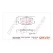 Jeu de 4 plaquettes de frein arrière Dr!ve+ DP1010.10.0870 - Visuel 3