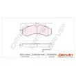 Jeu de 4 plaquettes de frein avant Dr!ve+ DP1010.10.0882 - Visuel 3