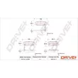 Jeu de 4 plaquettes de frein arrière Dr!ve+ DP1010.10.0884 - Visuel 3