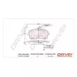 Jeu de 4 plaquettes de frein avant Dr!ve+ DP1010.10.0886 - Visuel 3