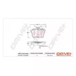 Jeu de 4 plaquettes de frein arrière Dr!ve+ DP1010.10.0887 - Visuel 3