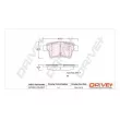 Jeu de 4 plaquettes de frein arrière Dr!ve+ DP1010.10.0917 - Visuel 3