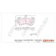 Jeu de 4 plaquettes de frein avant Dr!ve+ DP1010.10.0918 - Visuel 3