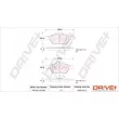 Jeu de 4 plaquettes de frein avant Dr!ve+ DP1010.10.0926 - Visuel 3