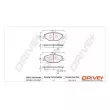 Jeu de 4 plaquettes de frein avant Dr!ve+ DP1010.10.0927 - Visuel 3
