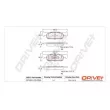 Jeu de 4 plaquettes de frein avant Dr!ve+ DP1010.10.0928 - Visuel 3
