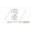 Jeu de 4 plaquettes de frein arrière Dr!ve+ DP1010.10.0933 - Visuel 3