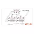 Jeu de 4 plaquettes de frein avant Dr!ve+ DP1010.10.0934 - Visuel 3