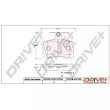 Jeu de 4 plaquettes de frein arrière Dr!ve+ DP1010.10.0943 - Visuel 3