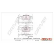 Jeu de 4 plaquettes de frein avant Dr!ve+ DP1010.10.0960 - Visuel 3