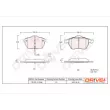 Jeu de 4 plaquettes de frein avant Dr!ve+ DP1010.10.0966 - Visuel 3