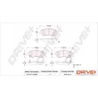 Jeu de 4 plaquettes de frein avant Dr!ve+ DP1010.10.0969 - Visuel 3