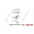 Jeu de 4 plaquettes de frein avant Dr!ve+ DP1010.10.0971 - Visuel 3