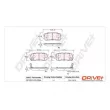 Jeu de 4 plaquettes de frein arrière Dr!ve+ DP1010.10.0984 - Visuel 3
