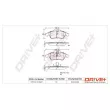 Jeu de 4 plaquettes de frein avant Dr!ve+ DP1010.10.0987 - Visuel 3
