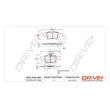 Jeu de 4 plaquettes de frein arrière Dr!ve+ DP1010.10.1005 - Visuel 3