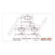 Jeu de 4 plaquettes de frein avant Dr!ve+ DP1010.10.1043 - Visuel 3