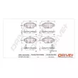 Jeu de 4 plaquettes de frein arrière Dr!ve+ DP1010.10.1047 - Visuel 3