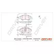 Jeu de 4 plaquettes de frein avant Dr!ve+ DP1010.10.1053 - Visuel 3