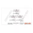 Jeu de 4 plaquettes de frein avant Dr!ve+ DP1010.10.1066 - Visuel 3
