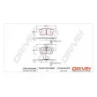 Jeu de 4 plaquettes de frein avant Dr!ve+ DP1010.10.1069 - Visuel 3