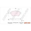 Jeu de 4 plaquettes de frein avant Dr!ve+ DP1010.10.1078 - Visuel 3