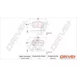 Jeu de 4 plaquettes de frein avant Dr!ve+ DP1010.10.1087 - Visuel 3