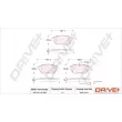 Jeu de 4 plaquettes de frein avant Dr!ve+ DP1010.10.1092 - Visuel 3