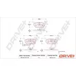 Jeu de 4 plaquettes de frein avant Dr!ve+ DP1010.10.1103 - Visuel 3