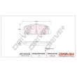 Jeu de 4 plaquettes de frein arrière Dr!ve+ DP1010.10.1134 - Visuel 3