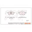Jeu de 4 plaquettes de frein avant Dr!ve+ DP1010.10.1148 - Visuel 3