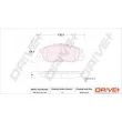 Jeu de 4 plaquettes de frein avant Dr!ve+ DP1010.10.1168 - Visuel 3