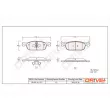 Jeu de 4 plaquettes de frein avant Dr!ve+ DP1010.10.1217 - Visuel 3